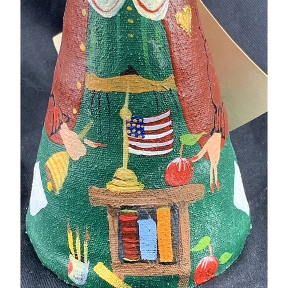 DeVonne Schuett School Teacher Canvas Figurine Artisan Handmade 6.5" NWT - Picture 3 of 10